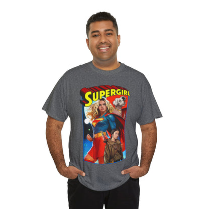Supergirl & Krypto T-Shirt - Dan Mora Art - Upcoming 2026 Movie with Milly Alcock - DC Comics