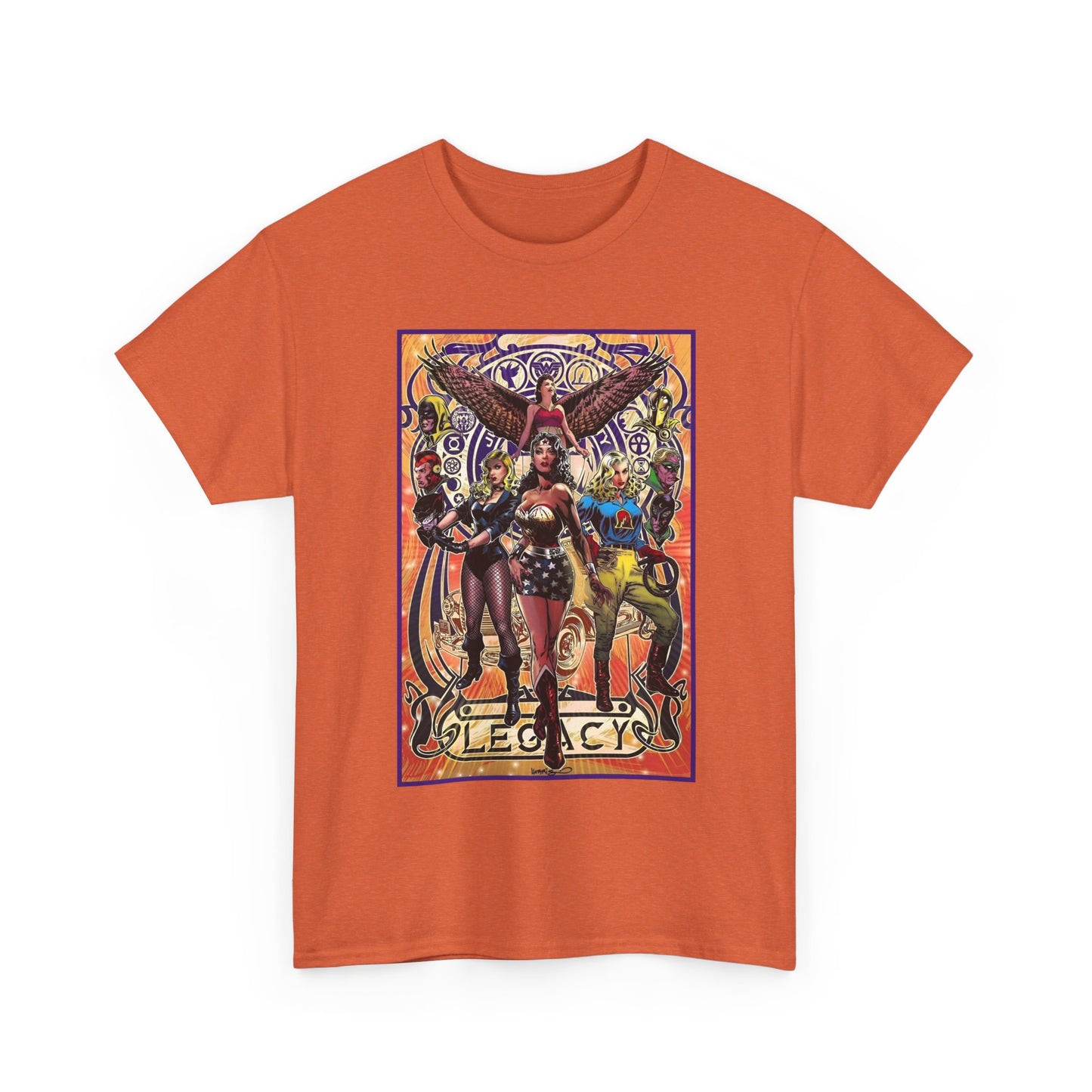 Justice Society T-Shirt - Tony Harris Art - Wonder Woman, Liberty Belle, Black Canary, Hawkgirl - JSA - DC Comics