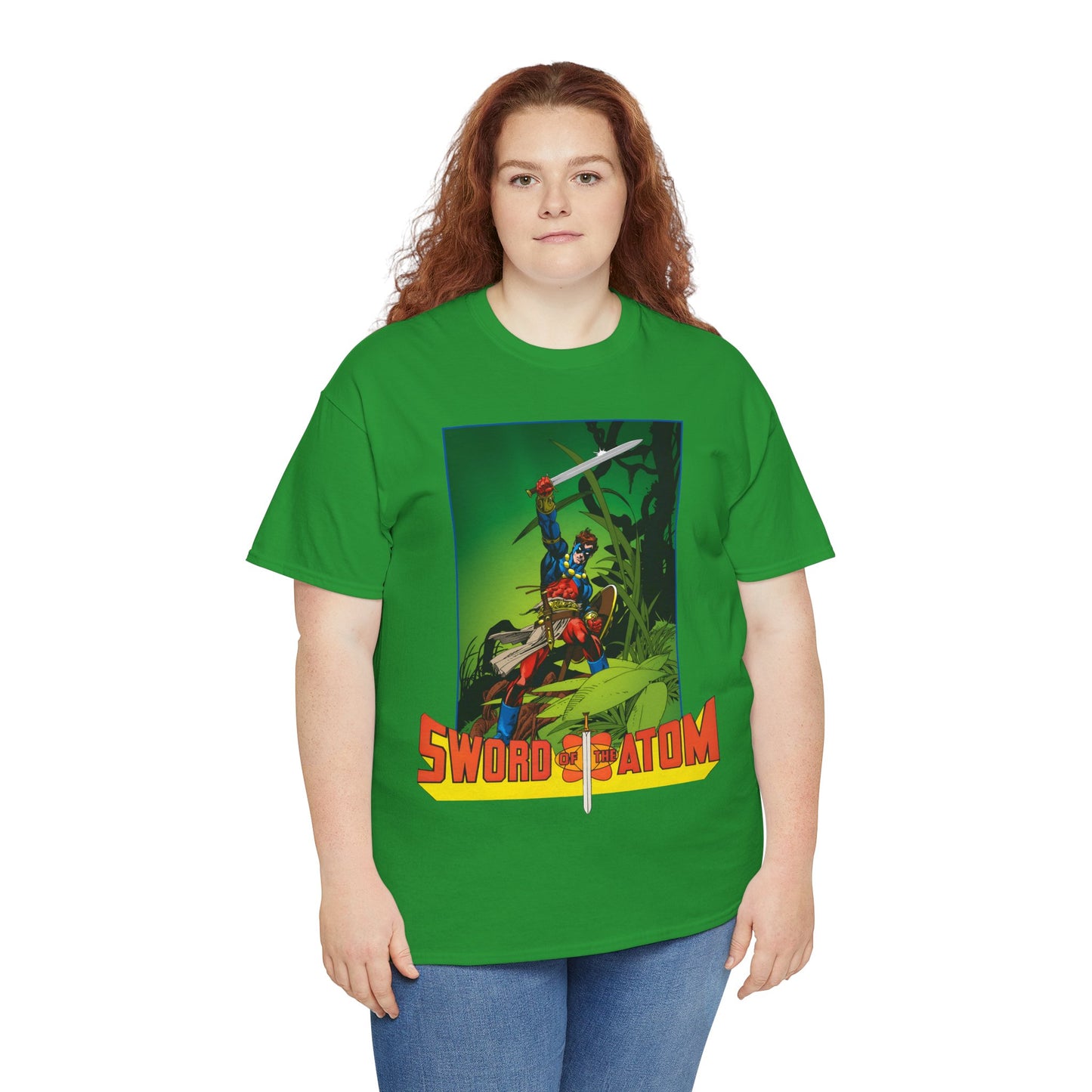 Sword of the Atom T-Shirt - Gil Kane Art - Ray Palmer in Morlaidh - Popular DC Comic Story from the 1980s
