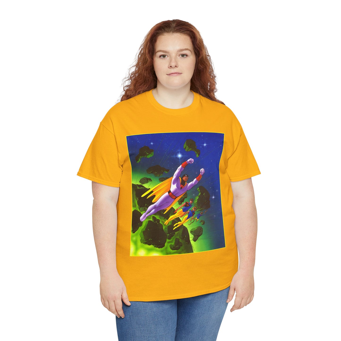 Space Ghost T-Shirt - Steve Rude Art - Jan, Jace, Blip - Gorgeous Art of 1960s Cartoon Icon