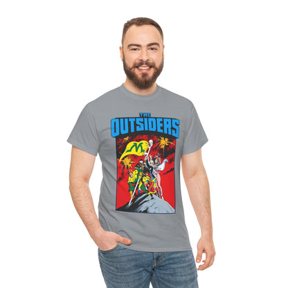 Outsiders T-Shirt - Alan Davis Art - Geo-Force, Halo, Black Lightning, Metamorpho, Katana - DC Comics