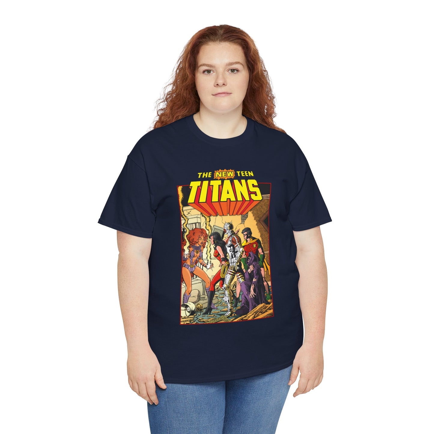 New Teen Titans T-Shirt - George Perez Art - #16 Cover - Wonder Girl, Robin, Starfire - DC Comics