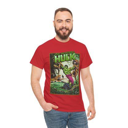 Incredible Hulk T-Shirt - Joe Jusko Art - Hulk Fighting Lions and Tigers - Marvel Comics