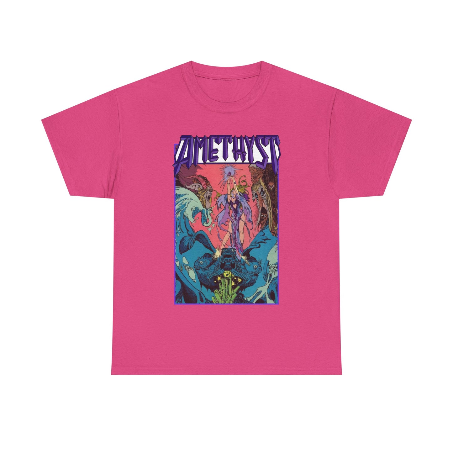 Amethyst T-Shirt - Esteban Maroto Art - Princess of Gemworld - 1980s Series - DC Comics