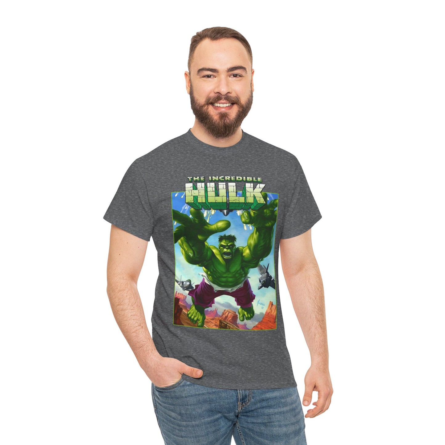 Incredible Hulk T-Shirt - Joe Jusko Art - Bruce Banner - Marvel Comics
