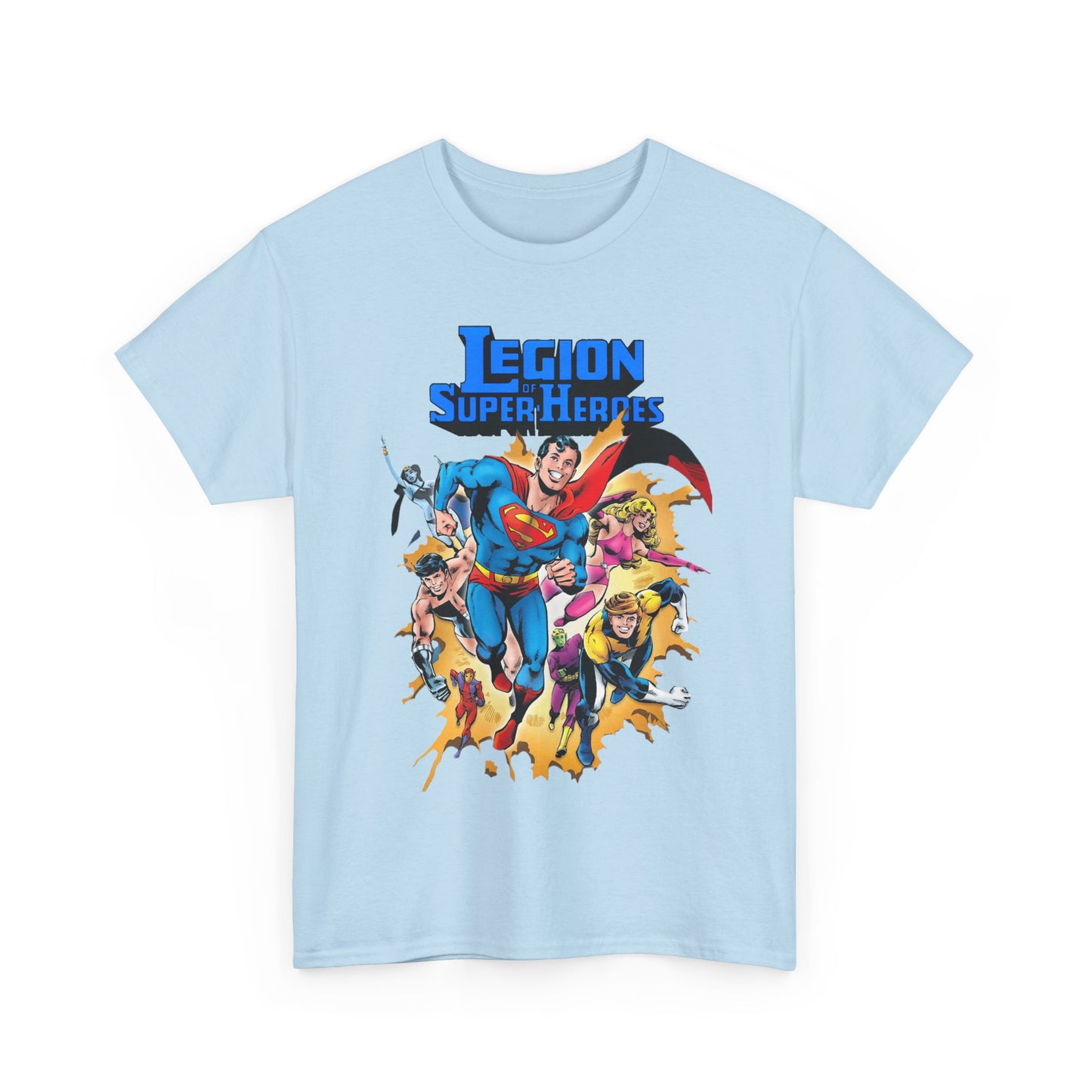 Superboy & Legion of Super-Heroes T-Shirt - Joe Staton Art - DC Comics