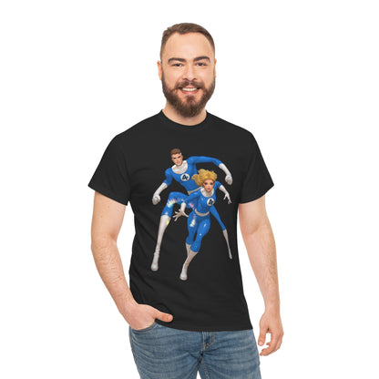 Mr. Fantastic & Invisible Woman T-Shirt - David Nakayama Art - Fantastic Four - Marvel Comics