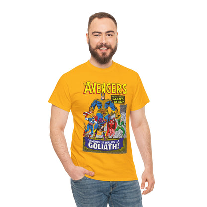 Avengers T-Shirt - Silver Age Art - Early Giant-Man Appearance - Captain America, Hawkeye, Scarlet Witch, Quicksilver - Marvel Comics