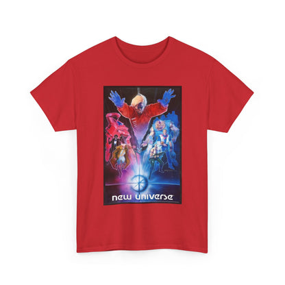 New Universe T-Shirt - Bill Sienkiewicz Art - Star Brand, Night Mask, Justice, DP7, Psi-Force, Kickers Inc - Marvel Comics