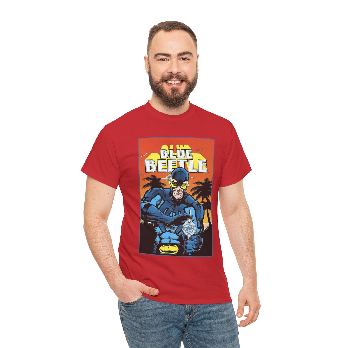 Blue Beetle T-Shirt - Ted Kord - 1980s DC Series - DC Comics
