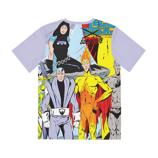 Legion of Substitute Heroes All Over Print Tee (Polyester) - Keith Giffen Art - DC Comics