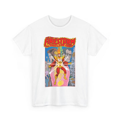 Fury of Firestorm T-Shirt - Pat Broderick Art - The Nuclear Man - Ronnie Raymond, Professor Martin Stein - DC Comics