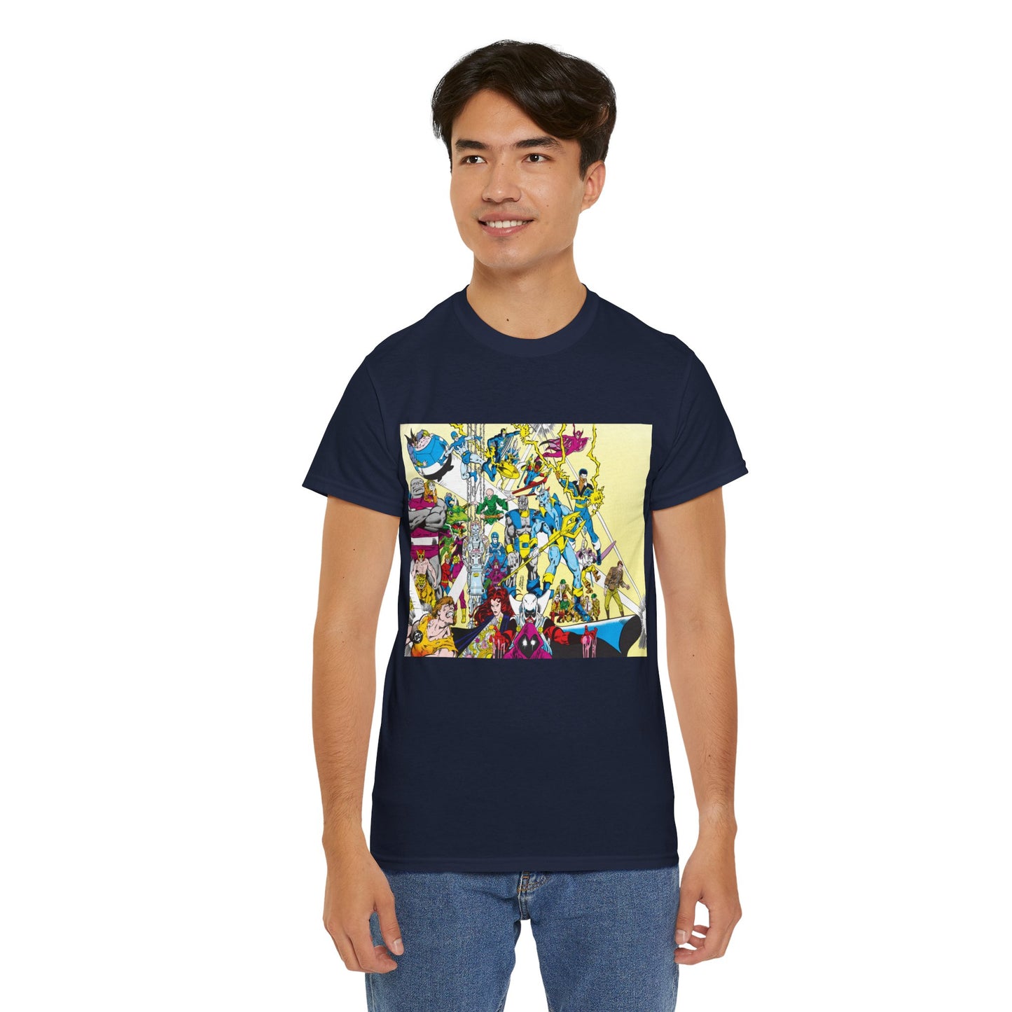 Who's Who in the DC Universe T-Shirt - George Perez Art - Black Lightning, Black Orchid - #3 Cover Art - DC Comics