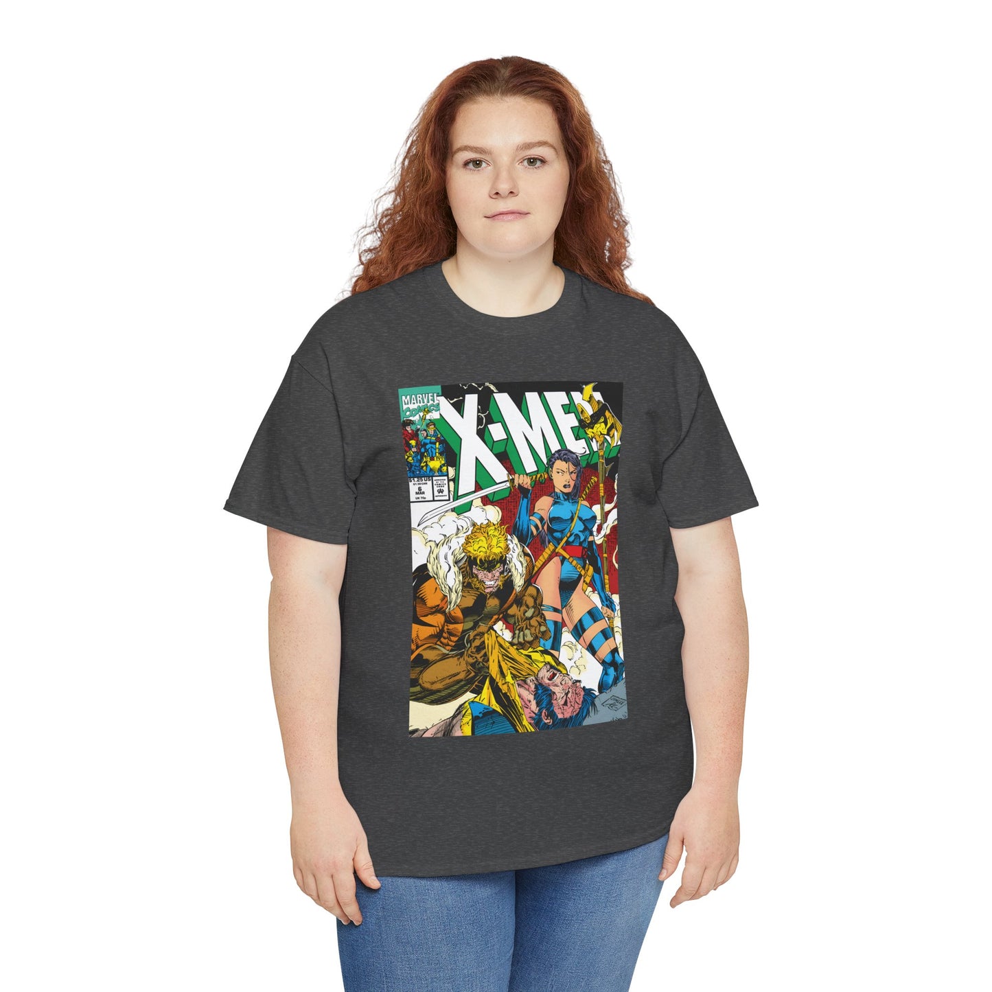 X-Men #6 T-Shirt - Jim Lee Art - Psylocke & Sabretooth - Marvel Comics