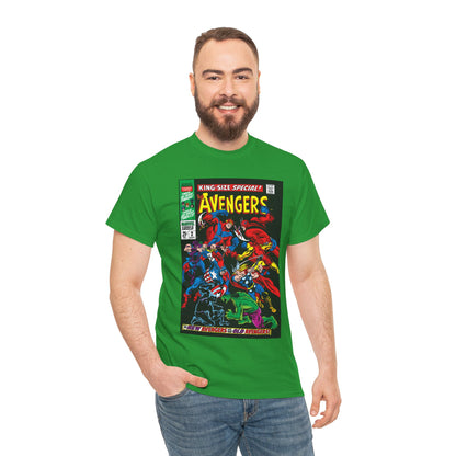 Avengers T-Shirt - Annual #2 Cover Art - New Avengers Vs Old Avengers - Marvel Comics