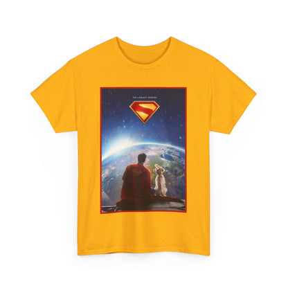 Superman Legacy T-Shirt - 2025 James Gunn Movie Scene - Clark & Krypto On the Moon - David Corenswet - DC Comics - Man of Steel