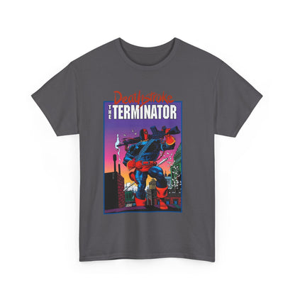Deathstroke The Terminator T-Shirt - Mike Zeck Art - New Teen Titans Foe & Mercenary - Slade Wilson, Father of Jericho and Ravager - DC Comics - #1 Cover