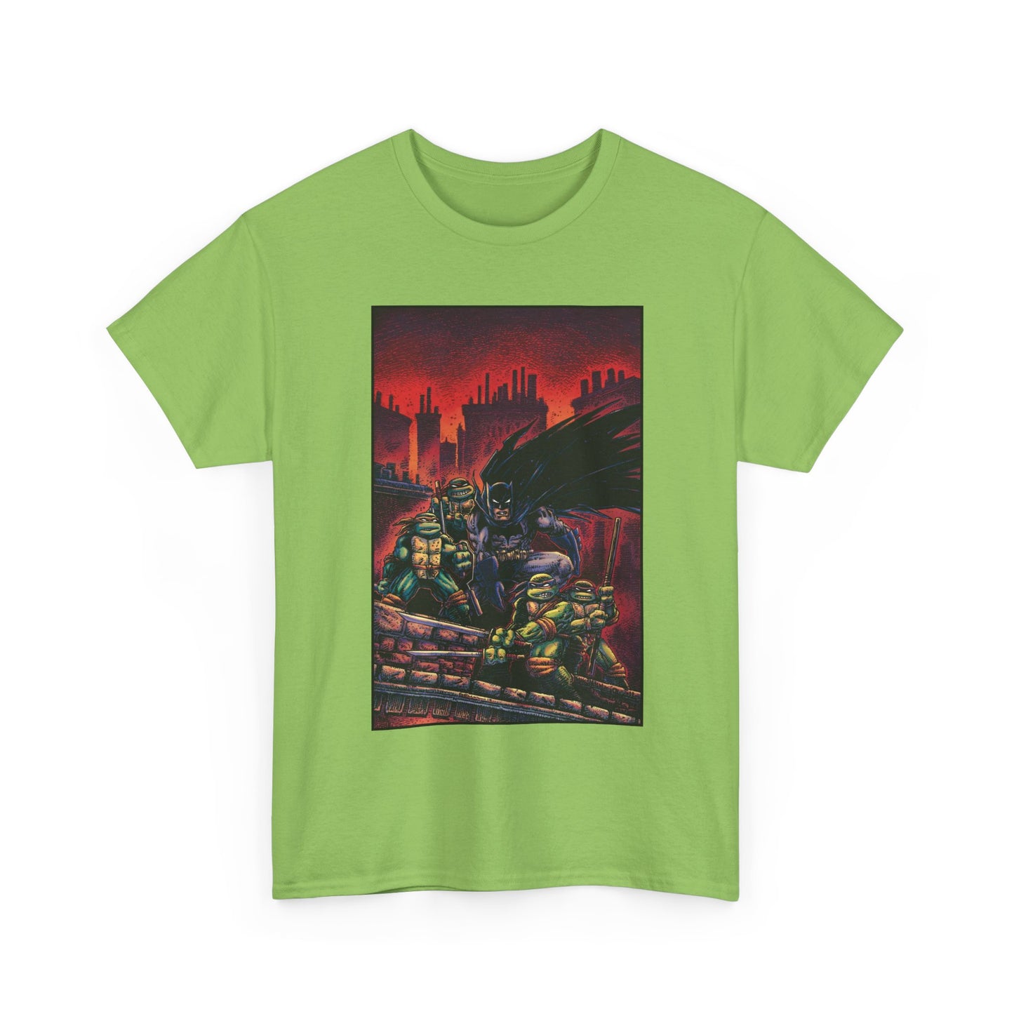 Batman & Teenage Mutant Ninja Turtles T-Shirt - Kevin Eastman Art - TNMT - DC Comics