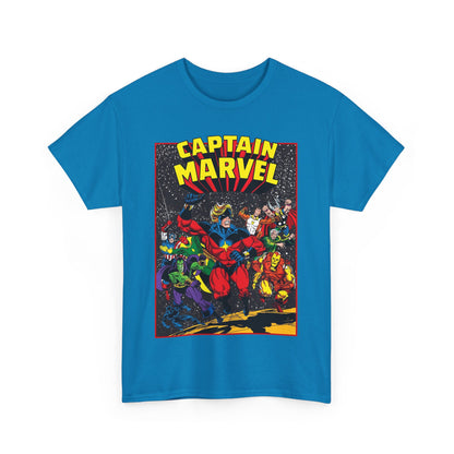 Captain Marvel T-Shirt - Marvel Comics - Jim Starlin Art - Mar-Vell - Kree - Cosmic Hero