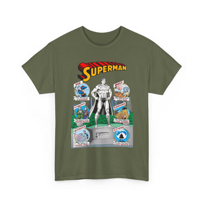 Superman T-Shirt - Curt Swan Art - Whatever Happened to the Man of Tomorrow? - Brainiac, Lex Luthor, Bizarro, Toyman, Daily Planet - Alan Moore Story - DC Comics