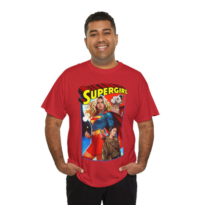 Supergirl & Krypto T-Shirt - Dan Mora Art - Upcoming 2026 Movie with Milly Alcock - DC Comics
