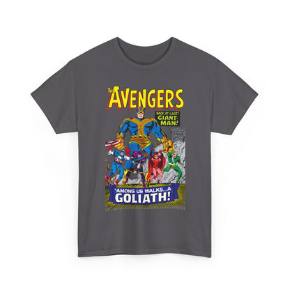 Avengers T-Shirt - Silver Age Art - Early Giant-Man Appearance - Captain America, Hawkeye, Scarlet Witch, Quicksilver - Marvel Comics