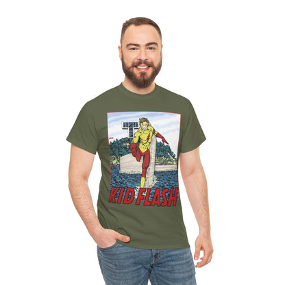 Kid Flash T-Shirt - George Perez Art - Wally West - New Teen Titans Member - Titans Tower - Future Flash - DC Comics