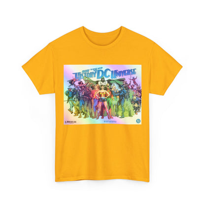 New History of the DC Universe T-Shirt - Wonder Woman, Wildcat, Black Canary, Sgt. Rock, Etrigan, Spectre, Jonah Hex - DC Comics