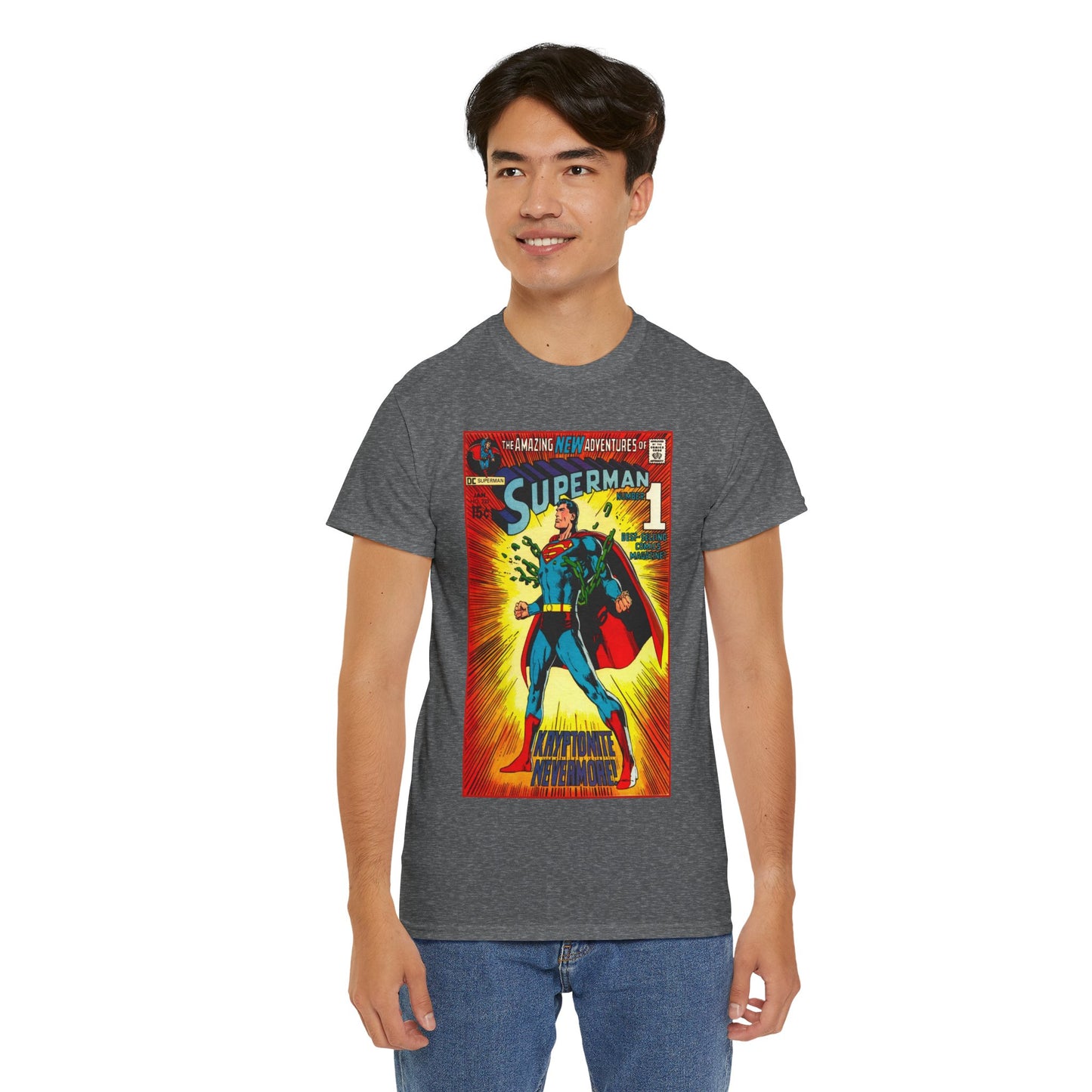 Superman #233 T-Shirt - Neal Adams Art - Kryptonite No More - Classic Bronze Age Cover - DC Comics