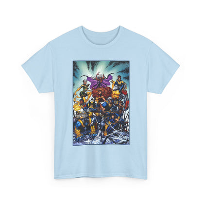 X-Men Revolution T-Shirt - Arthur Adams Art - Jean Grey, Storm, Wolverine, Cable, Rogue, Beast, Colossus, Gambit, Nightcrawler, Psylocke, Thunderbird III - Marvel Comics