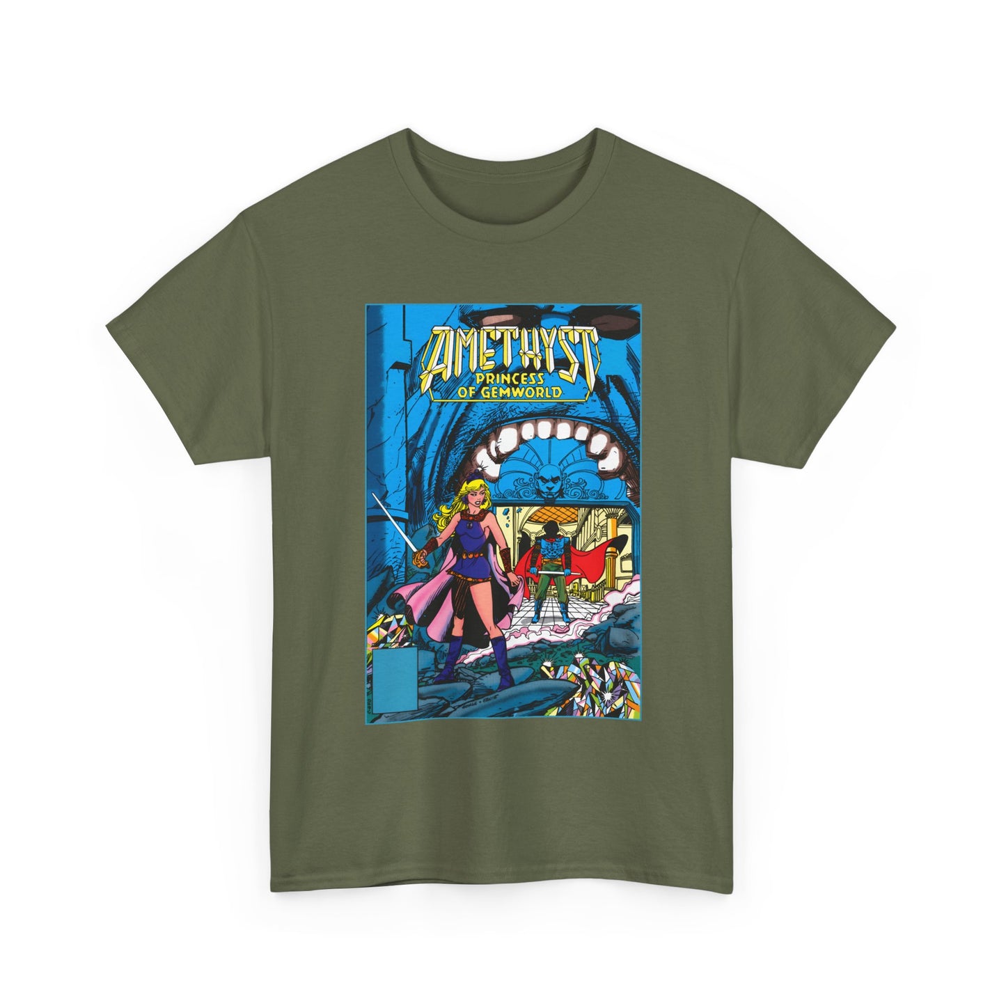 Amethyst, Princess of Gemworld T-Shirt - George Perez & Ernie Colon Art - The Last Battle Vs Dark Opal - DC Comics