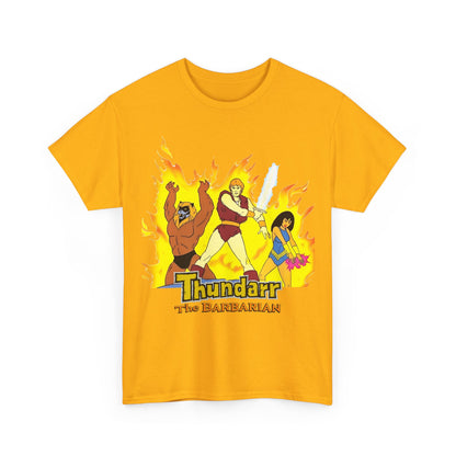 Thundarr the Barbarian T-Shirt - Princess Ariel, Ookla the Mok - Ruby-Spears Saturday Morning Cartoon - 1980s