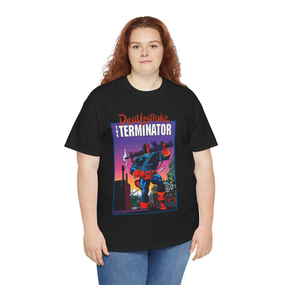 Deathstroke The Terminator T-Shirt - Mike Zeck Art - New Teen Titans Foe & Mercenary - Slade Wilson, Father of Jericho and Ravager - DC Comics - #1 Cover