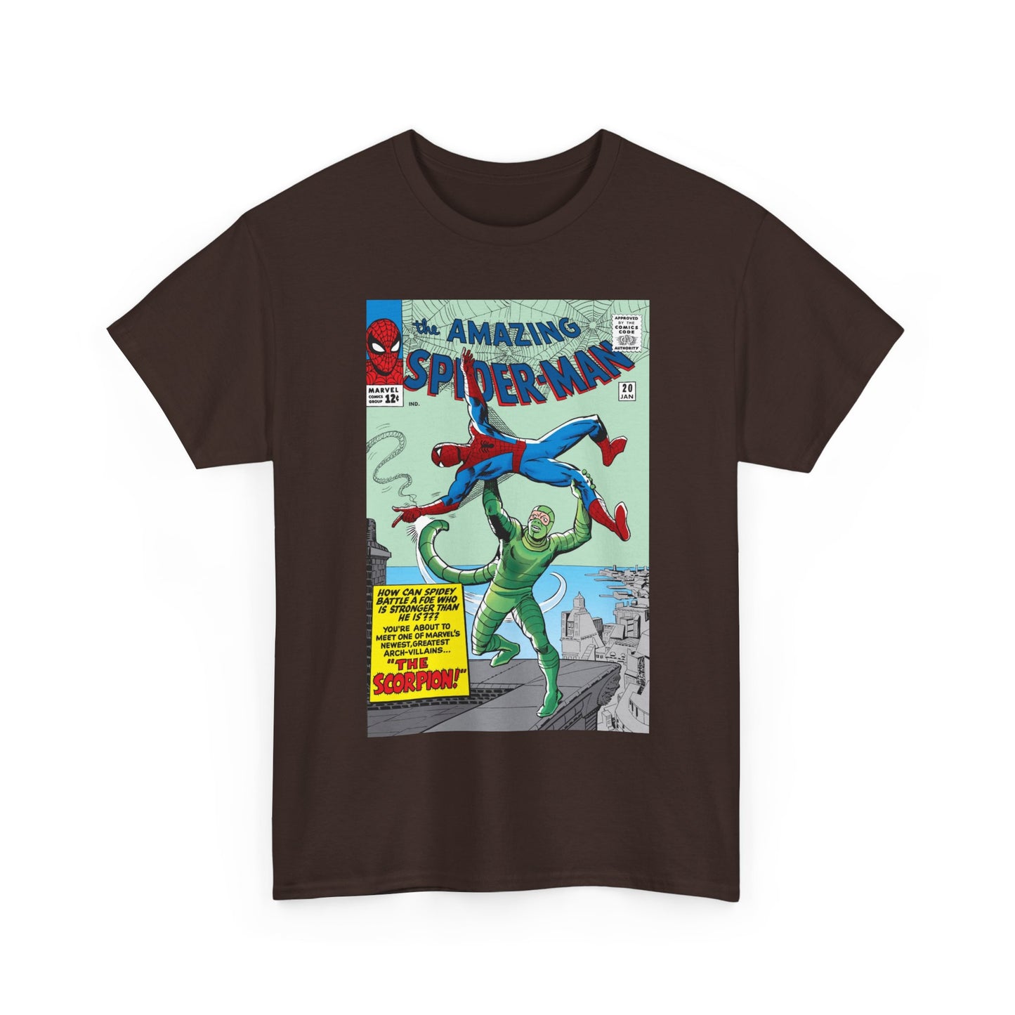 Amazing Spider-Man T-Shirt - Steve Ditko Art - Vs The Scorpion - Marvel Comics