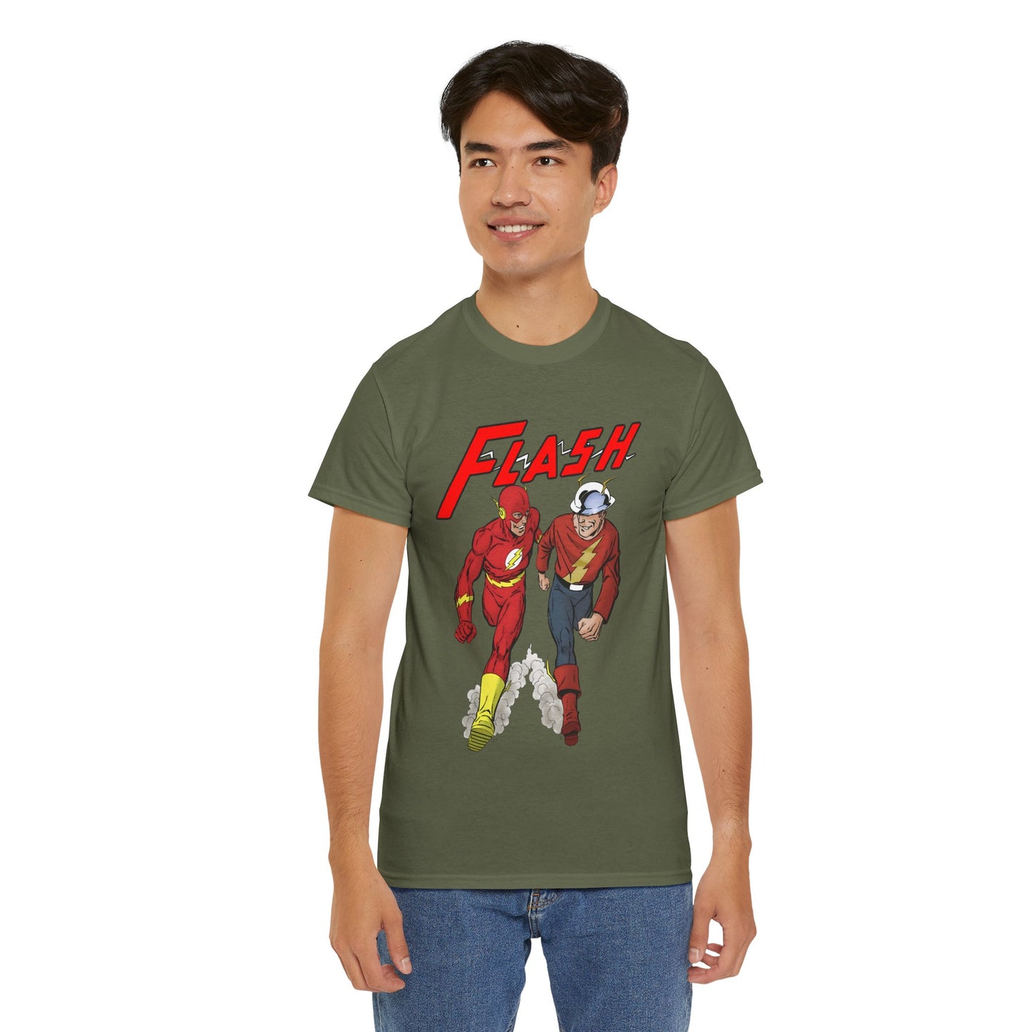 Flash T-Shirt - John Byrne - Barry Allen, Jay Garrick - Golden Age, Silver Age - DC Comics