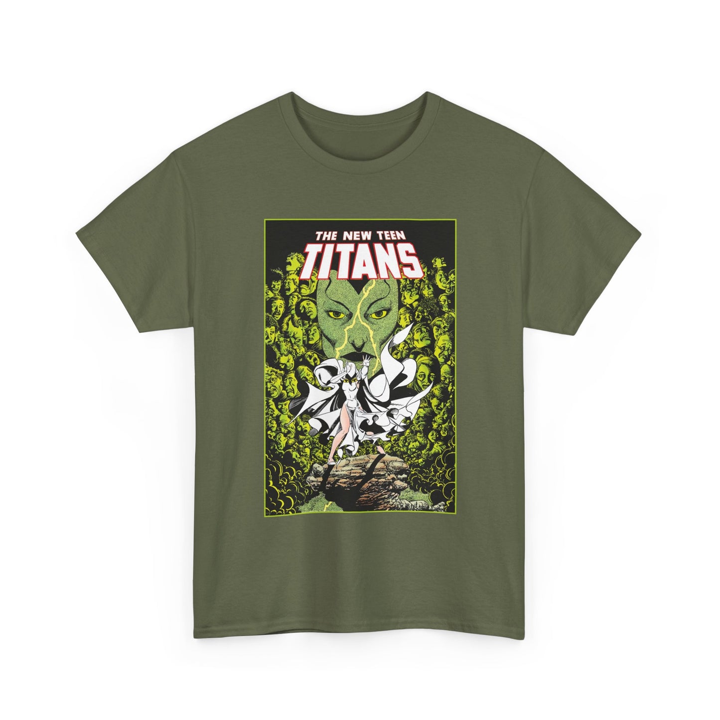 Raven T-Shirt - George Perez Art - New Teen Titans - Versus Phobia - White Raven Costume - DC Comics