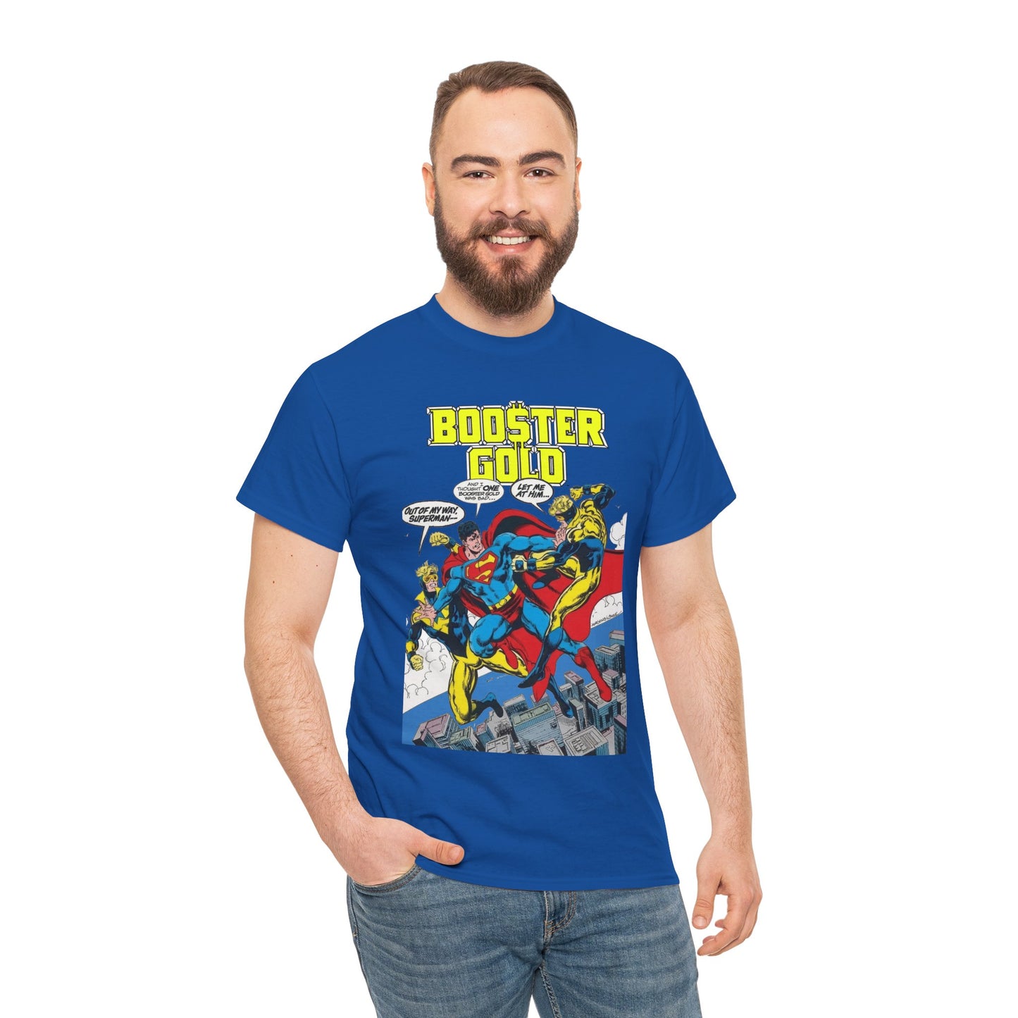Booster Gold T-Shirt - Dan Jurgens & John Byrne Art - Superman - DC Comics
