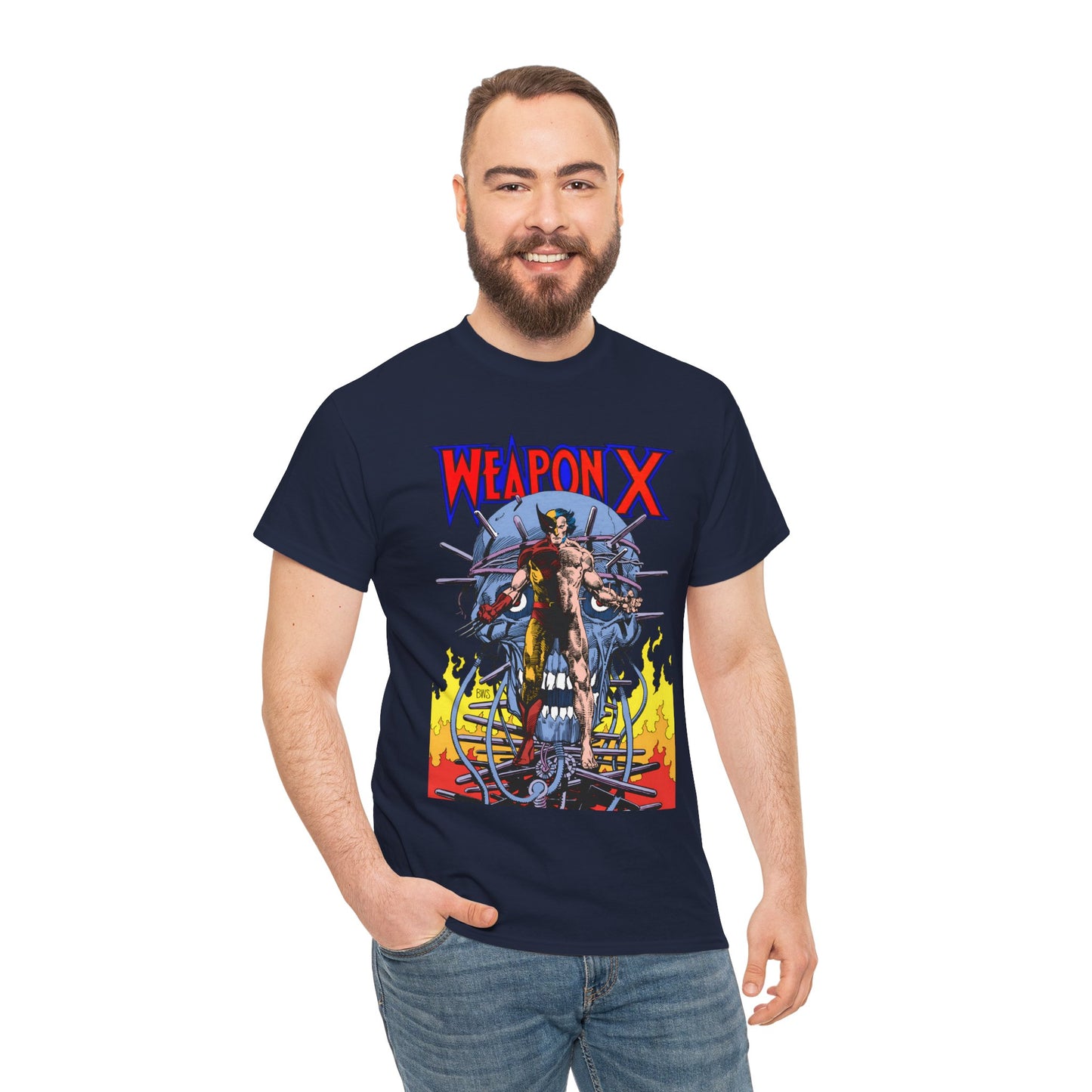 Weapon X T-Shirt - Barry Windsor-Smith Art - Wolverine Origin Story Before He Joined the X-Men - Logan, Mutant Leader - Marvel Comics