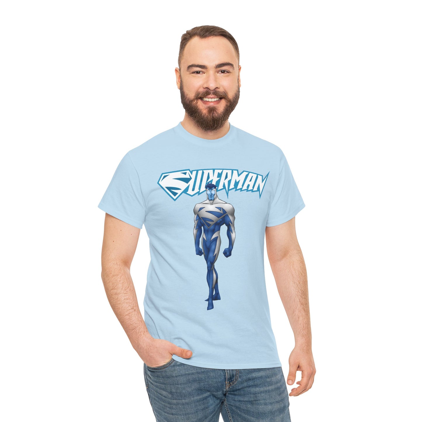 Superman T-Shirt - Clark Kent - Man of Steel - DC Comics - Electric Superman 1990s Storyline