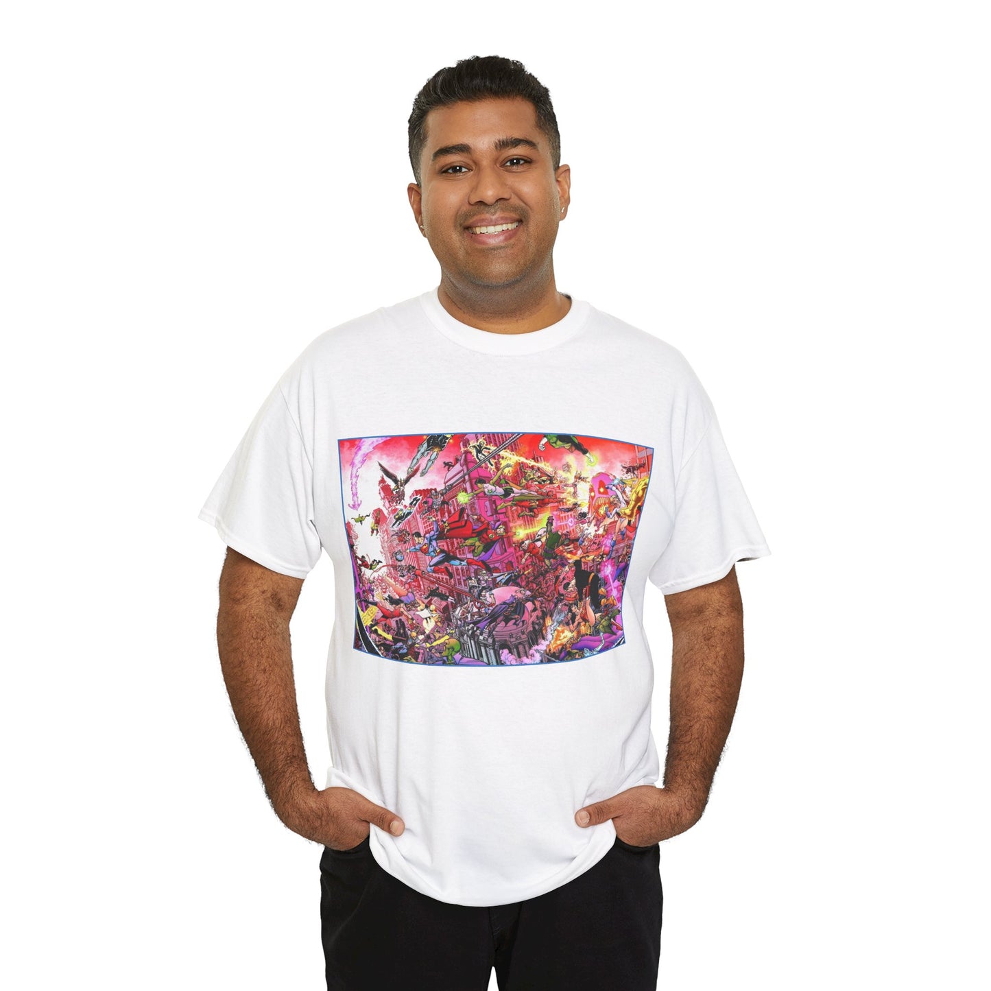 Crisis on Infinite Earths/DC Legends T-Shirt - George Perez Art - DC Comics