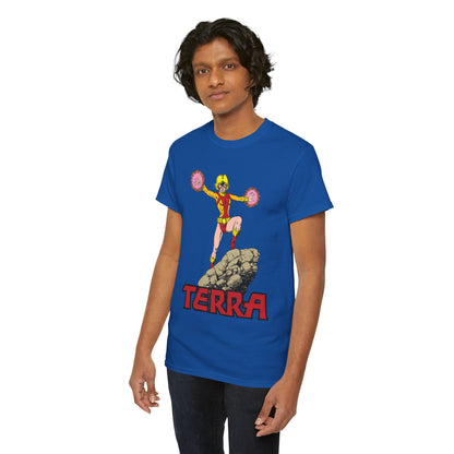 Terra T-Shirt - George Perez Art -  - New Teen Titans & Traitor - Judas Contract - Tara Markov, Sister to Geo-Force - Deathstroke Ally - DC Comics