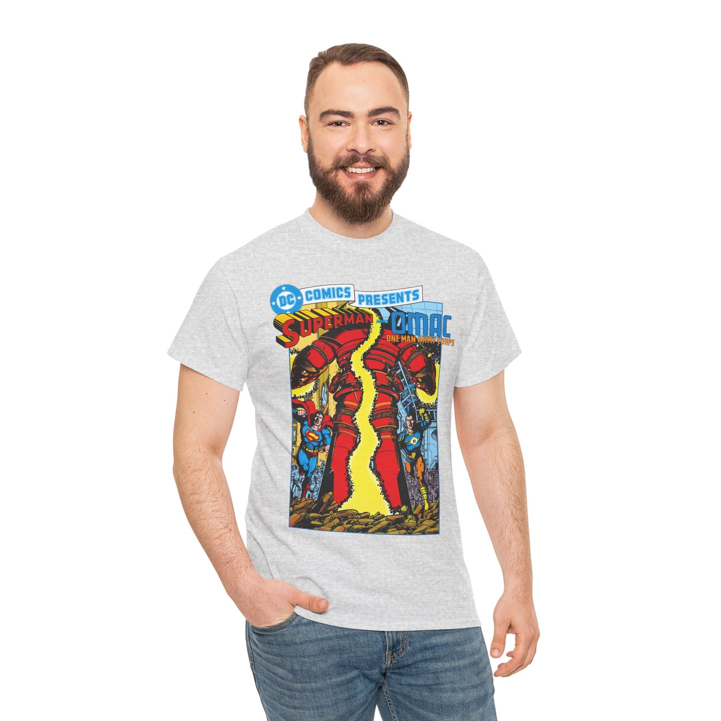 DC Comics Presents #61 T-Shirt - George Perez Art - Superman & OMAC Team-Up - DC Comics