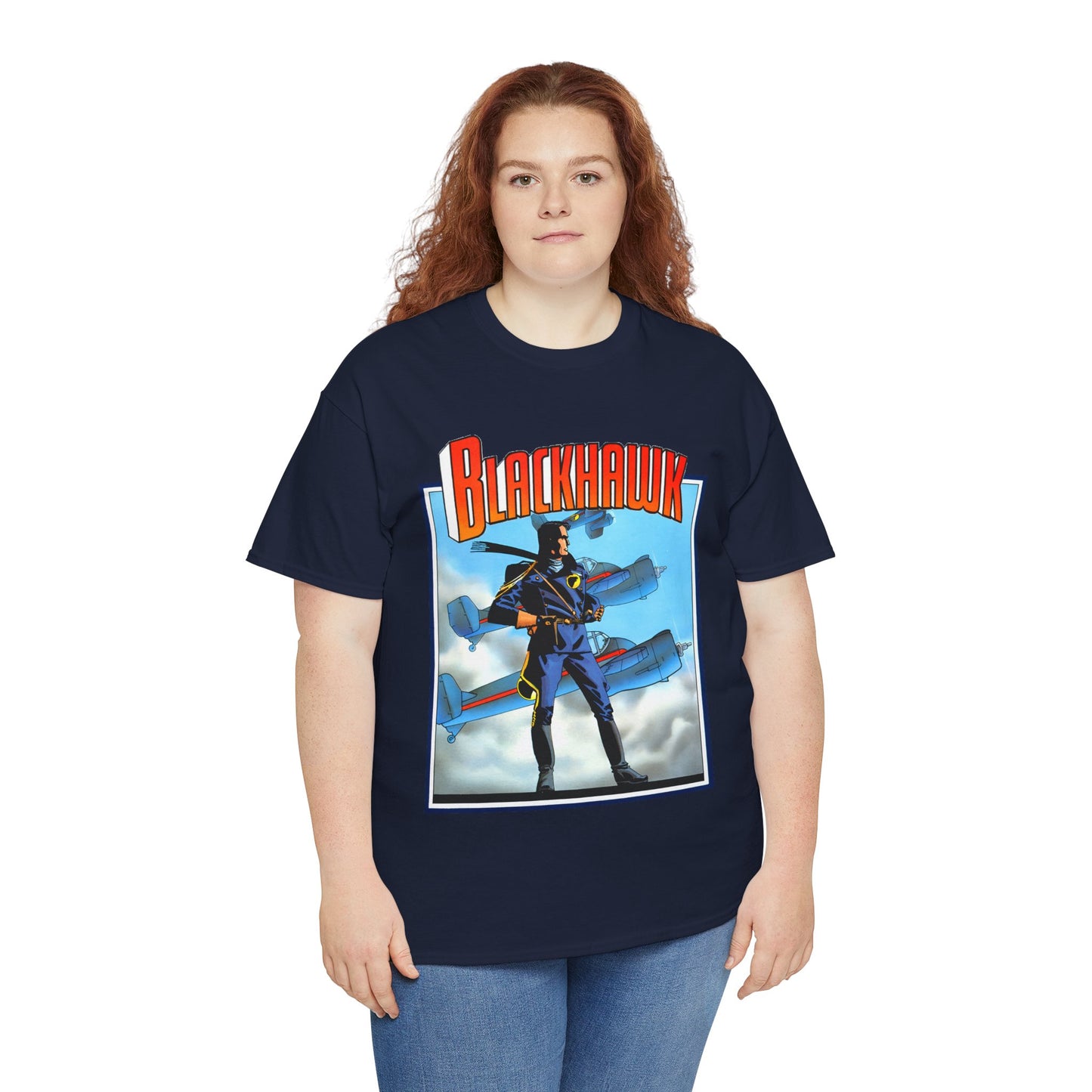 Blackhawk T-Shirt - Howard Chaykin Art - World War II Anti-Nazi Ace Pilots - DC Comics