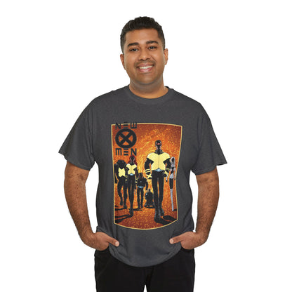 New X-Men T-Shirt - Frank Quitely Art - Wolverine, Cyclops, Jean Grey, Beast, Professor X - Marvel Comics - Grant Morrison Run