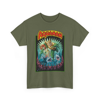 Aquaman T-Shirt - José Luis García-López Art - 80th Anniversary Variant Cover - Arthur Curry, Mera, Bronze Age Look - DC Comics