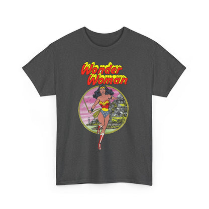 Wonder Woman T-Shirt - George Perez Art - Justice League 1980s Postcard Set - JLA Member - Diana from Themyscira - DC Comics