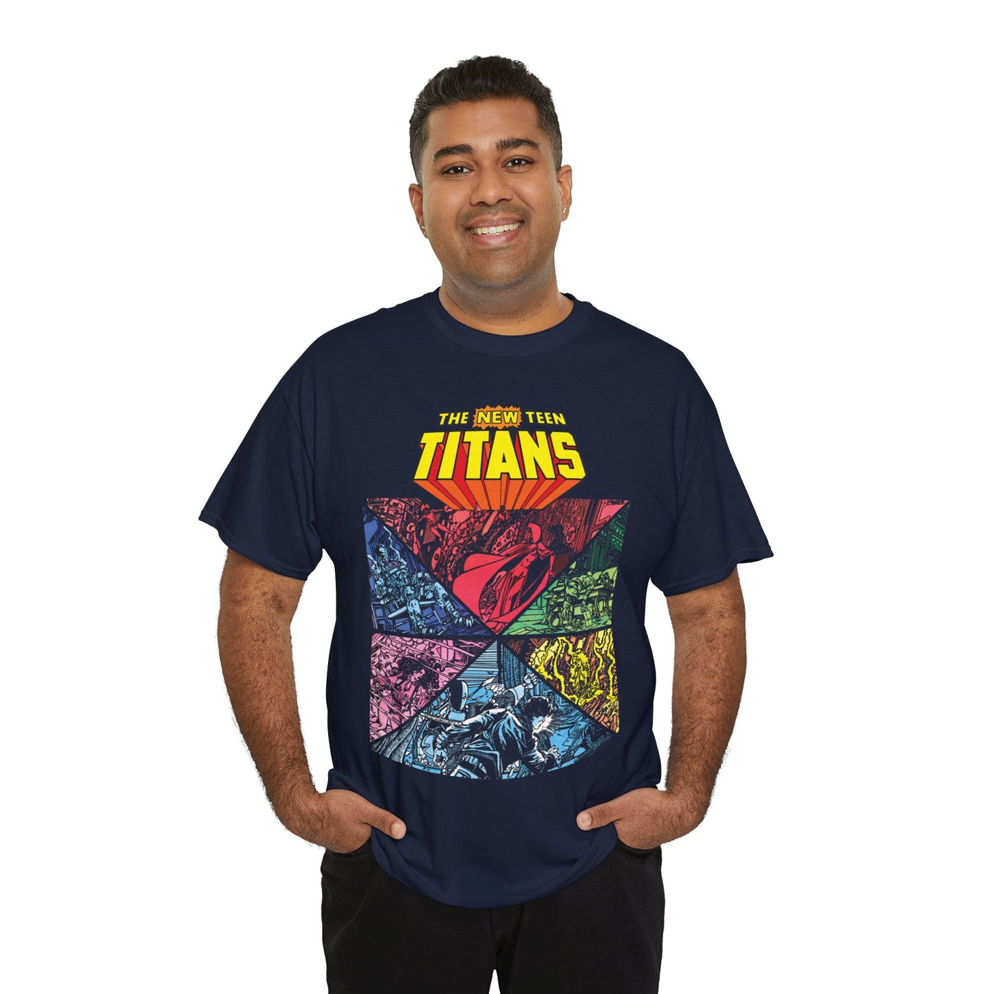 New Teen Titans T-Shirt - George Perez Art - Judas Contract - Betrayal - Tales of the Teen Titans #43 Cover Art - DC Comics