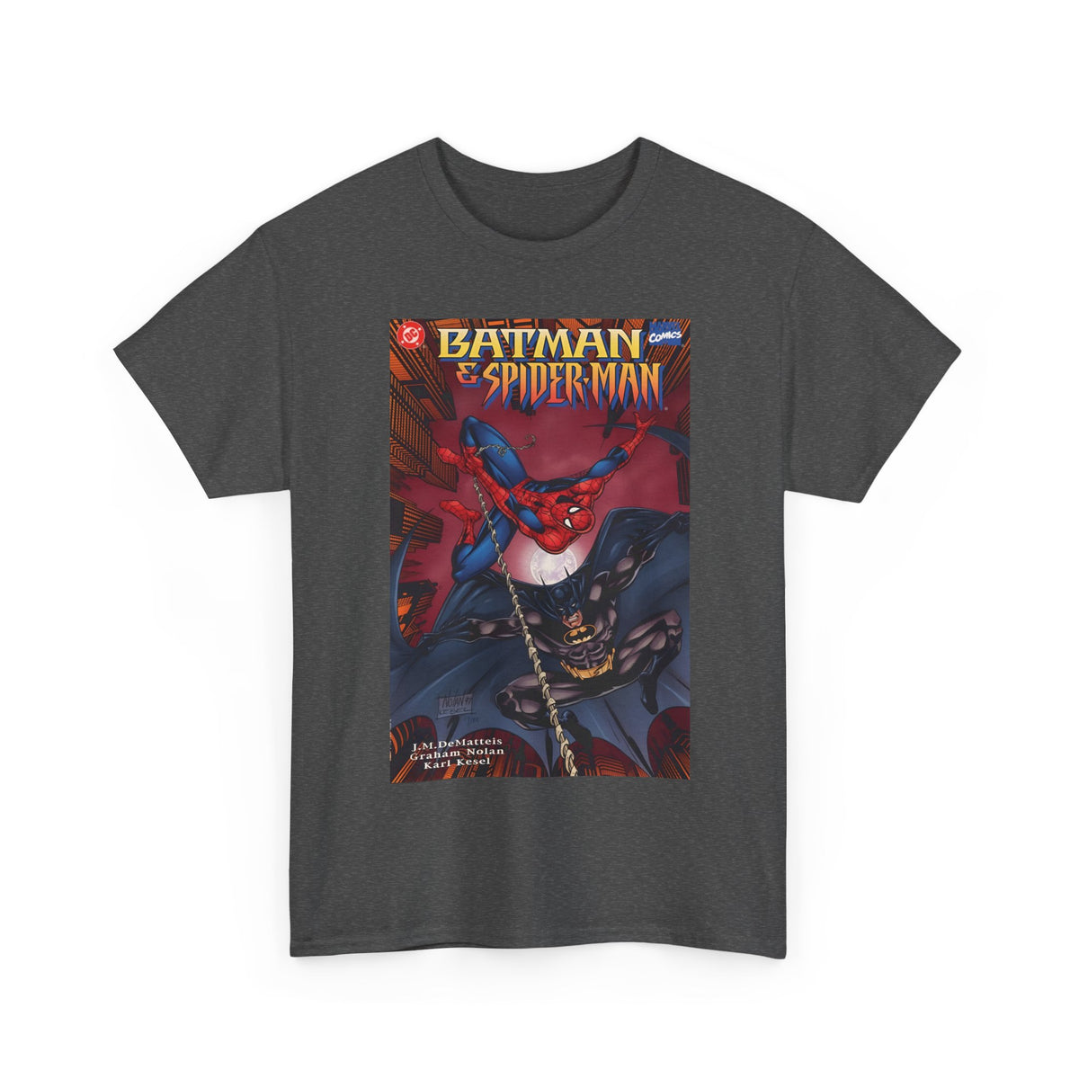 Batman & Amazing Spider-Man T-Shirt - Graham Nolan Art - DC & Marvel Comics