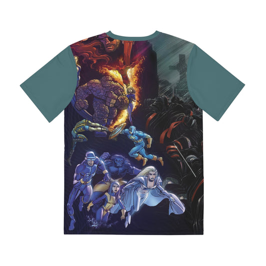 Wolverine All Over Print Tee (Polyester) - John Romita Jr Art - Marvel Comics