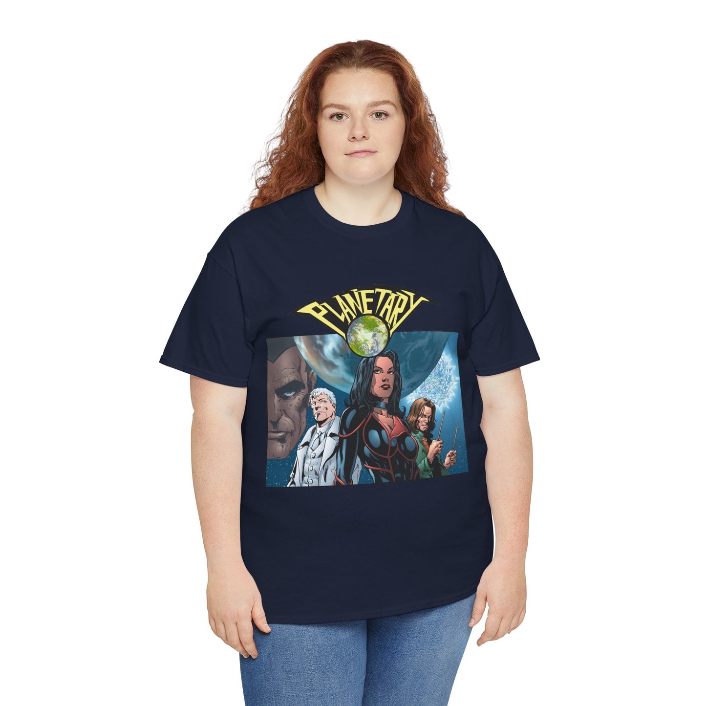 Planetary T-Shirt - Phil Jimenez Art - The Drummer, Jakita Wagner & Elijah Snow - DC Comics/Wildstorm - Ellis Story